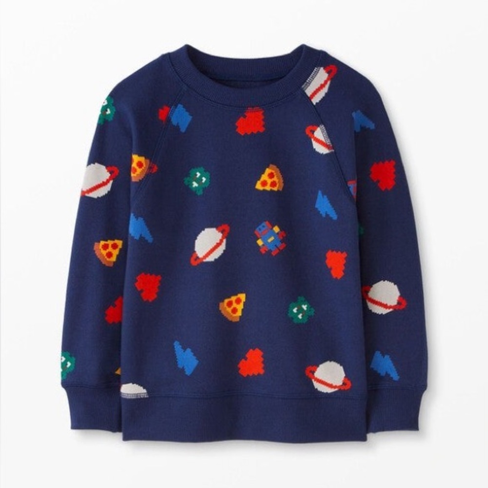 Hanna Andersson Valentines Print Sweatshirt Size 12 Kids